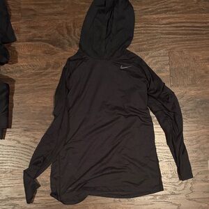 Nike Black Hooded Top